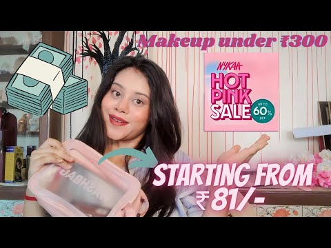 MAKEUP UNDER ₹300* ONLY/- | *NYKAA* HOT PINK SALE 2024 | *DRUGSTORE* RECOMMENDATIONS #nykaa #makeup