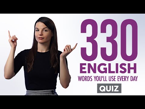 Quiz | 330 English Words You'll Use Every Day - Basic Vocabulary #73