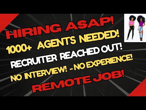 HIRING ASAP!!! NEED 1000+ AGENTS!!! RECRUITER REACHED OUT!!