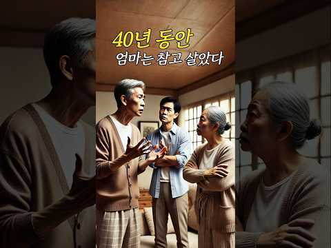 40년동안 참고 있던 엄마 #shorts