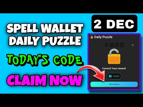 Spell Wallet Daily Puzzle Today 2 December | Spell Wallet Today Puzzle | Spell Wallet Secret Code