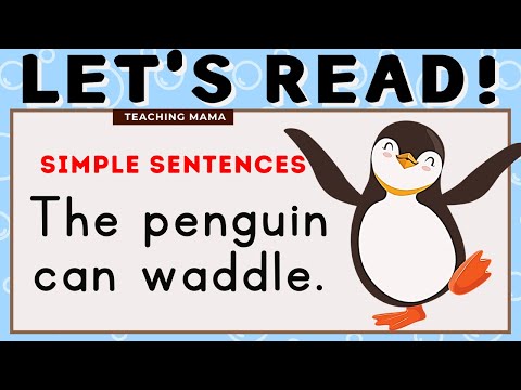 LET'S READ! | PRACTICE READING ENGLISH | SIMPLE SENTENCES FOR KIDS | LEARN TO READ | TEACHING MAMA