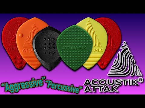 Textured & Percussive Guitar Picks // Pik Attak Acoustic Demo