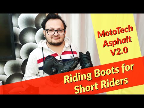 RIDING BOOTS FOR SHORT RIDERS | MOTOTECH ASPHALT V20 |Desi Motard