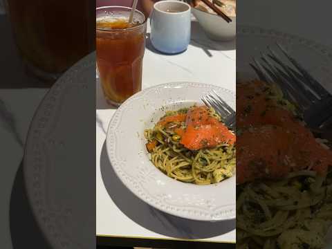 The Spaghetti Salmon & Ice Tea