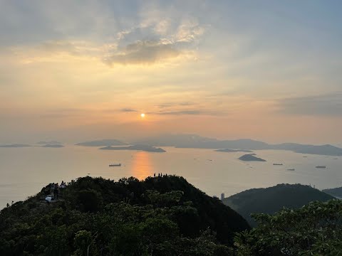 2023 台灣香港遊 EP13 #香港山頂西高山看日落#Hong Kong the Peak sun set Vlog#香港の頂上で夕日を眺める