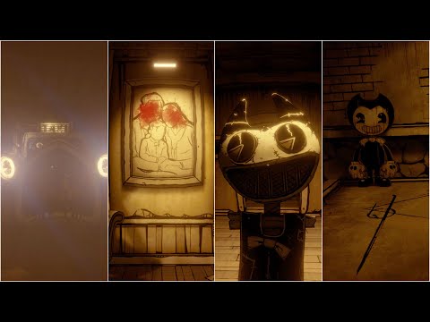 Bendy Secrets Of The Machine All Jumpscares and Scary Moments