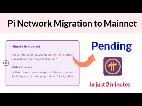 Pi Network Migration to Mainnet Pending | Pi network 8 step pending solution