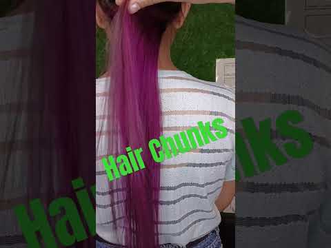 Chunks Look On Long Hair l Funky Hair Chunks l Hair Colour Layer #funkyhair #longhair #hairstyle #me