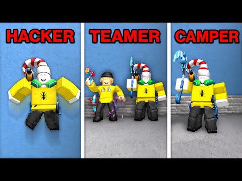 21 Different Types of Murder Mystery 2 Players.. (Roblox Movie)