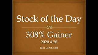 💰Stock of the Day 308% Gainer. Read Description Below by Clicking Drop-down Arrow.