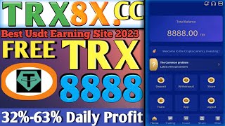 TRX8X.CC | New Free Income Site 2023 | Online Income 2023 | New Earning app 2023 | Make Money Online