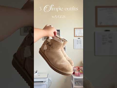 3 simple outfits with Uggs #ugg #uggs #fall #fallclothes #fallfashion #fallstyle #falllooks