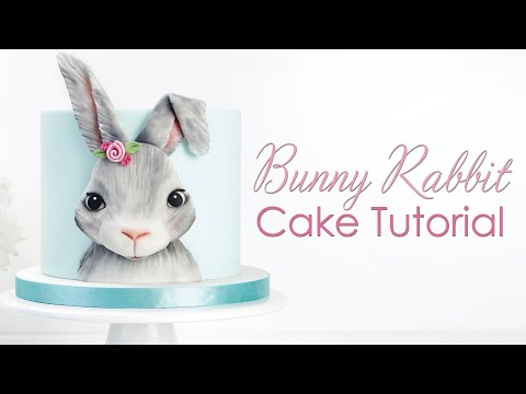 3D Bunny Rabbit Plaque - Cake Decorating Tutorial