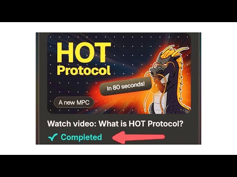 HOT Wallet task claim 0.1 Hot|What to HOT protocol ?|Hot wallet New YouTube video code answer today