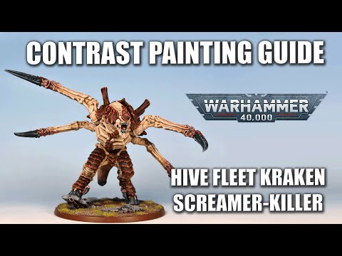 Contrast Painting Guide: Screamer-Killer from Leviathan in Hive Fleet Kraken Colors