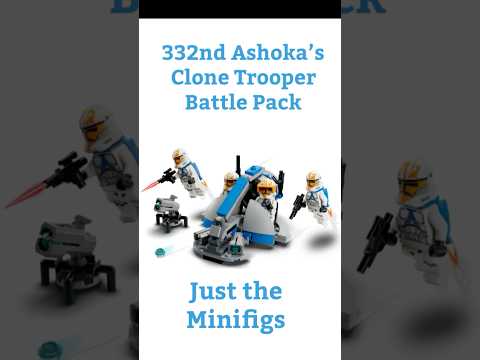 LEGO Star Wars Set 332nd Ahsoka's Clone Trooper Battle Pack 75359 - Just the Minifigures speed build