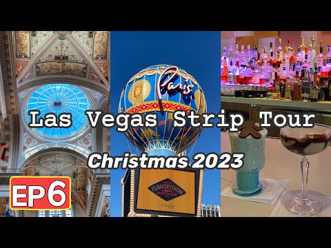 【🎁Christmas in Las Vegas 2023 🎄】Forum Shops Caesars Palace | Aria Cocktail 🍹 |Atlantis fountain