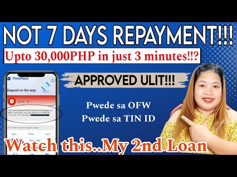 WOW😁 APPROVED ULIT SA 2ND LOAN || UPTO 30,000PHP IN JUST 3 MINUTES?  NOT 7 DAYS LOAN REPAYMENT!!