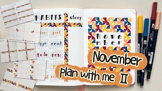 November Plan With Me Part 2 ✿ Bullet Journal Weekly Log Set Up ✿ Simple & Easy for beginners