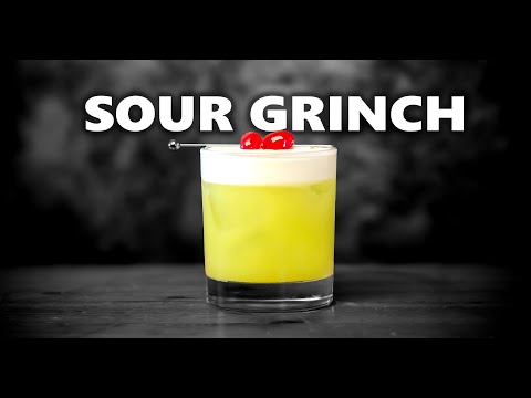 How To Make The Sour Grinch Cocktail