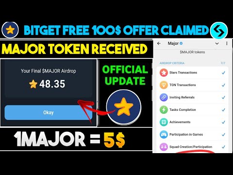 Major Tokens Received | Your Final$MAJOR Airdrop|Major Airdrop Withdraw|How To withdraw Major tokens