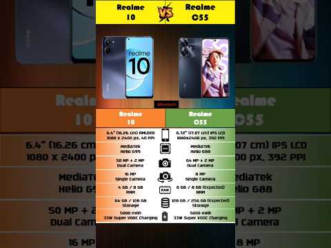 Realme 10 Vs Realme C55  short comparison #shorts #viral