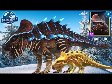 PROTO LUX Apex Level 30 ET4: FIRST LOOK PVP Action in Jurassic World Alive!