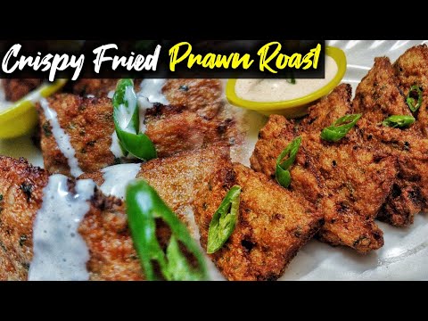 How to make crispy Fried prawn toast | Prawn fry in Tamil |