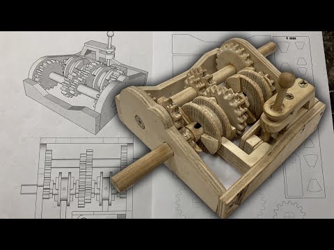 Making A Realistic Wooden Gearbox (Tutorial With Plans)