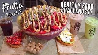 Frutta Bowls' Healthy "Powerhouse" Man vs Food Challenge in Tuscaloosa, Alabama!!