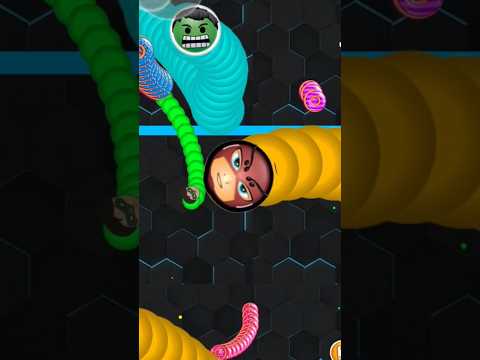 Worms zone io !! Cacing besar superhero Wasp || slither snake