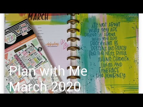 Monthly Plan with Me| March 2020| Happy Planner for Business & Social Media Planning