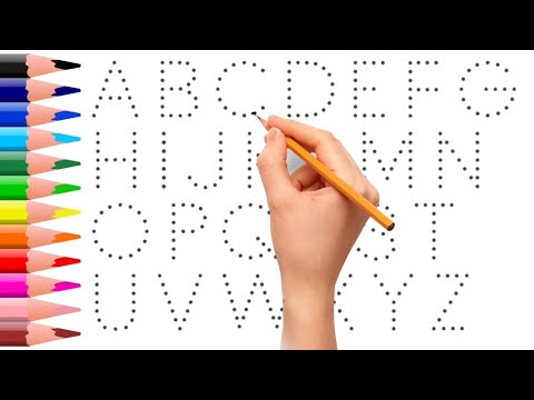 Collection For Writing Along Dotted Lines For Toddler | ABC Song | ABCD | English Alphabet | A To Z