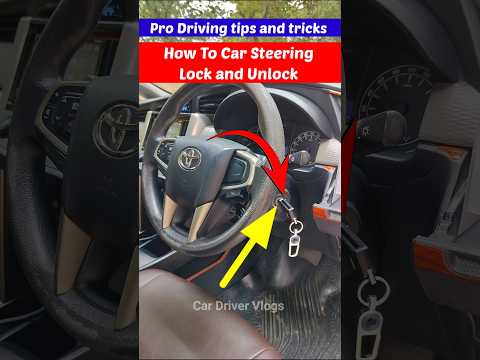 Car Steering Lock How to unlock  #cardrivingtips #drivinglessons #carsteeringcontroltips #cartips