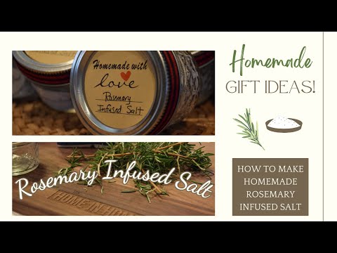 Rosemary Infused Salt | Homemade Gift Ideas! | Easy Homemade Salt Blend to Enjoy or Share as a Gift!