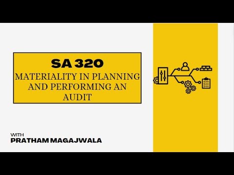 SA 320 - Materiality in Planning and Performance an Audit | CA Final Audit | May 2024 & Nov 2024