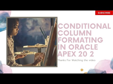 Conditional Column Formatting in Oracle Apex 20.2