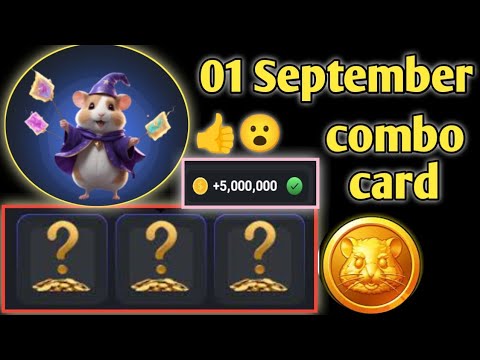 1 September combo card : hamster combo card aug 31 || today hamster combo card #hamsterkombat