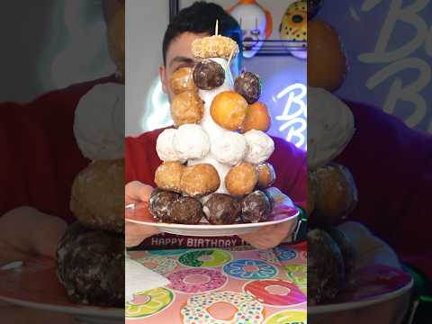 A Christmas Donut Tree Say It Ain’t So! 🍩 🎄 #donuts #cheatday