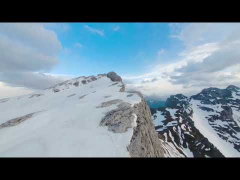 Drone Footage Over Snowcapped Mountains | Copyright Free Video Footage