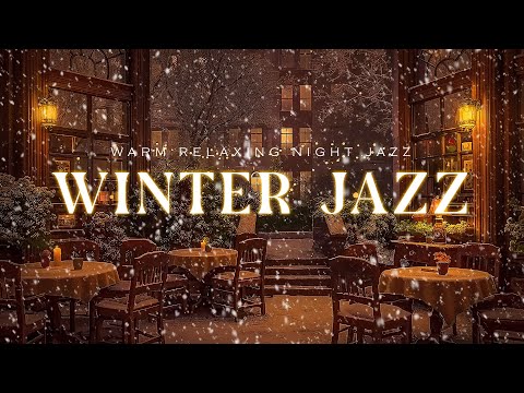 Calm Winter Jazz Nights: Gentle Melodies and Snowfall for Ultimate Relaxation & Deep Sleep