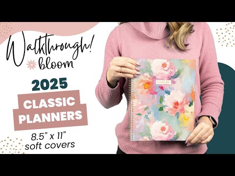 2025 Soft Cover Planner, 8.5" x 11" - bloom Daily Planners ®