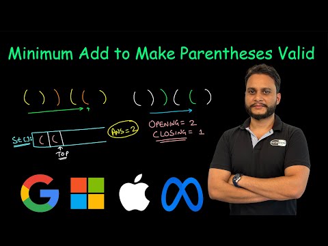 Minimum Add to Make Parentheses Valid