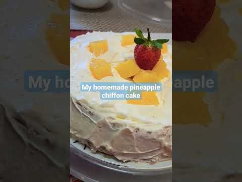 #homemadecake #pineapplechiffoncake #ytchannel