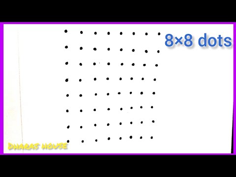 8×8dots simple kolam design||simple kolam||beginners kolam||dharas house||#53