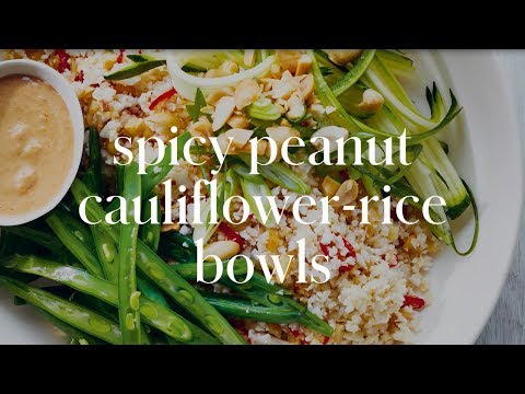 Spicy peanut cauliflower-rice bowls | Week Light by Donna Hay