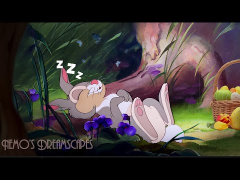 Vintage Spring Oldies Music 🐇 Relax with Easter Bunny 🐰 (wind in the trees, birds chirping) 🐣 ASMR