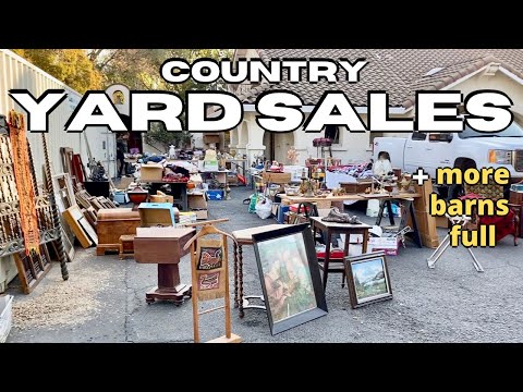 Country YARD SALES | MORE BARN SALES | thrift with me | Vintage & Antiques | YouTube