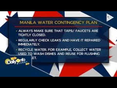 Contingency Plan of Manila Water